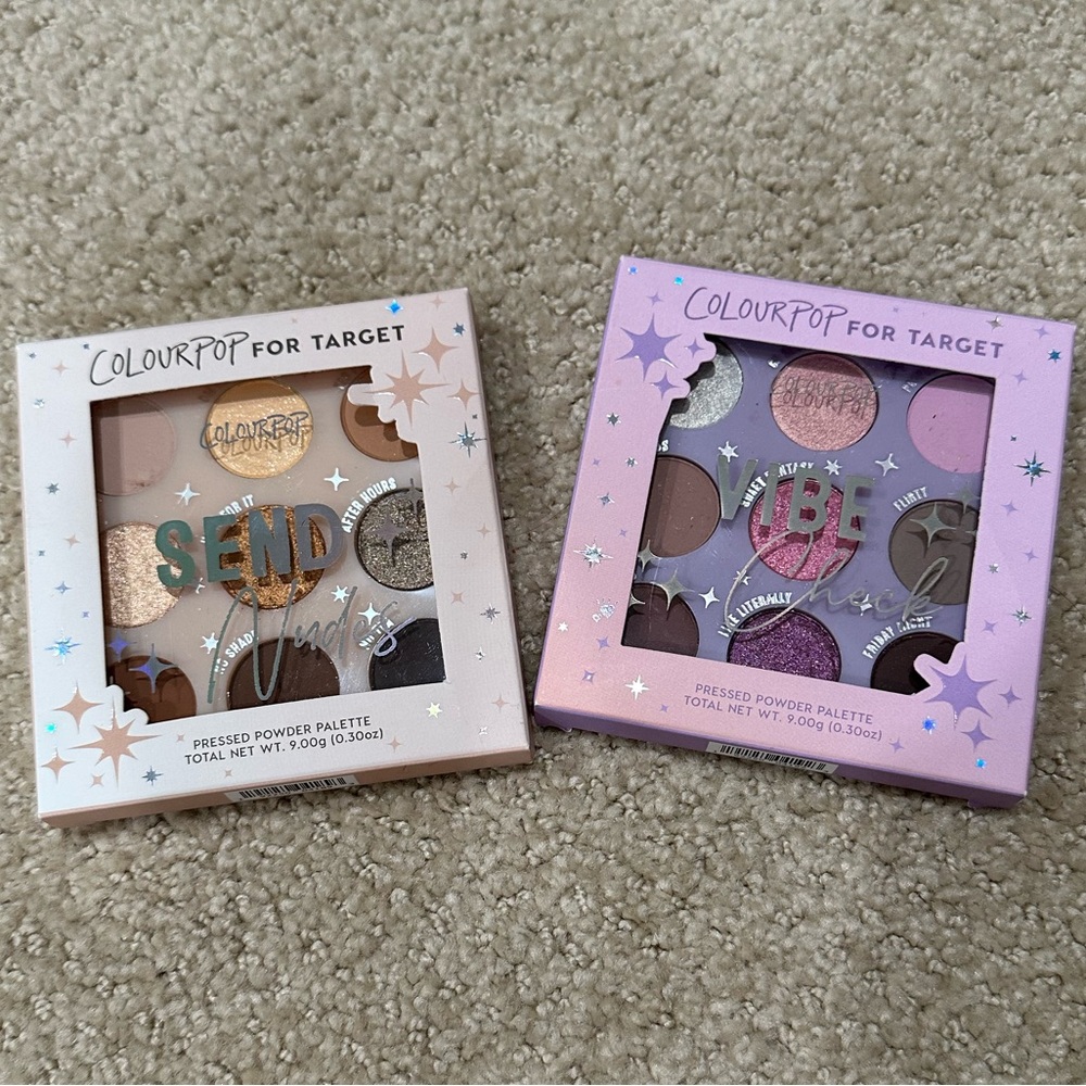 ColourPop For Target Pressed Powder Eyeshadow Palette - Send Nudes - Vibe Check
